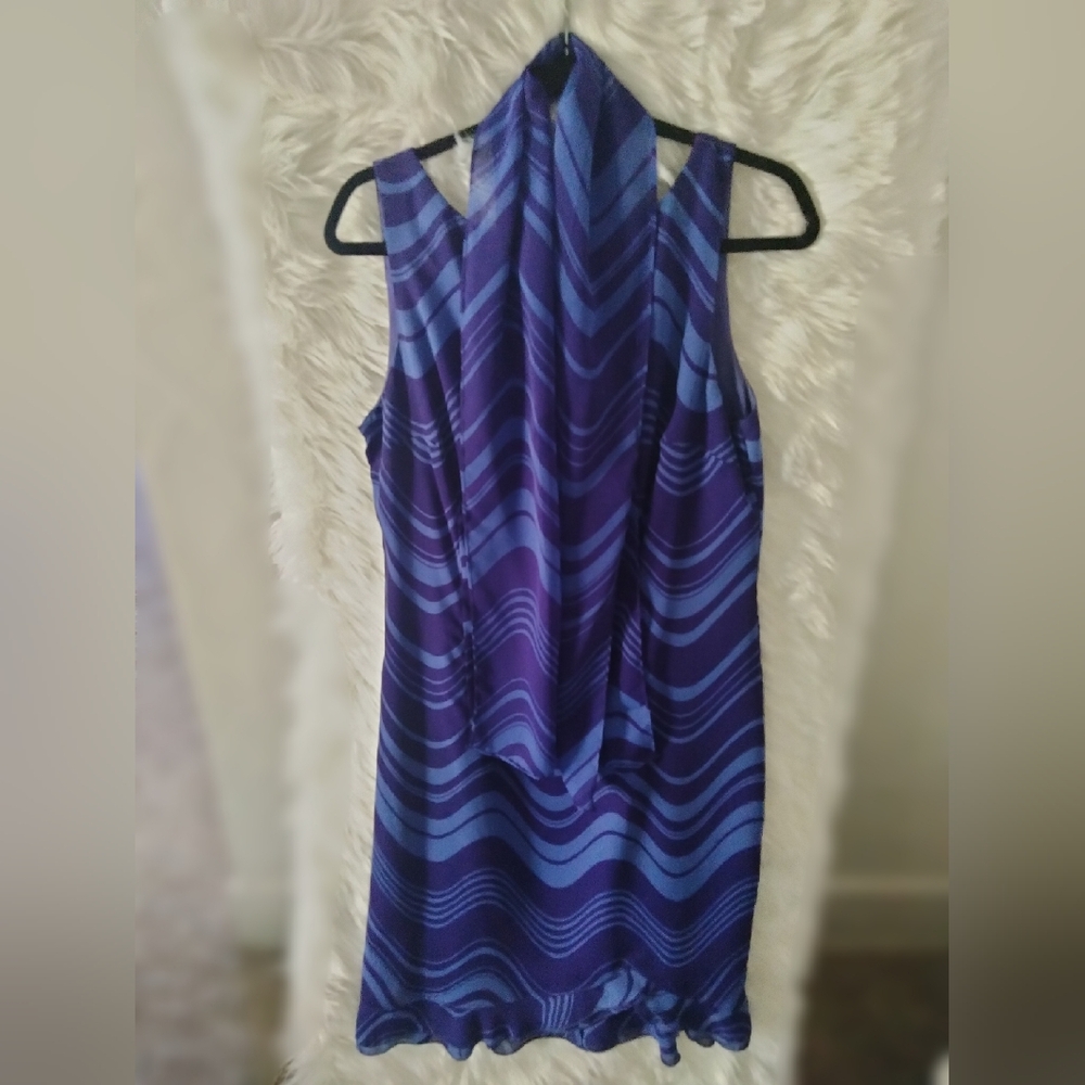 💜CDC Caren Desiree Company | Y2K Wave Stripe Dress + Scarf Combo💙